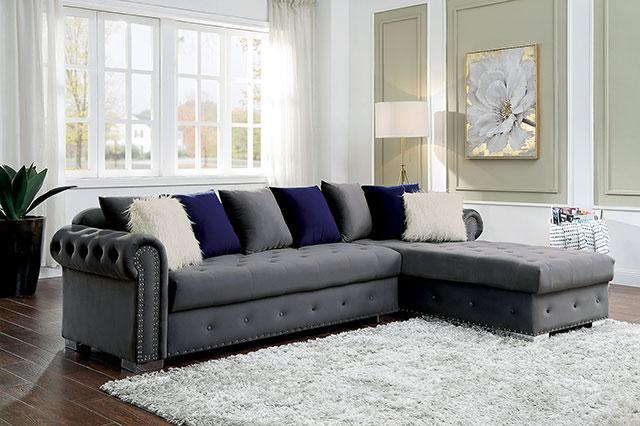 Wilmington | Sectional | Gray