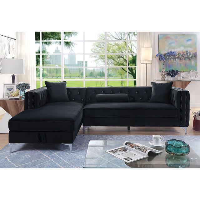 Amie | Sectional | Black