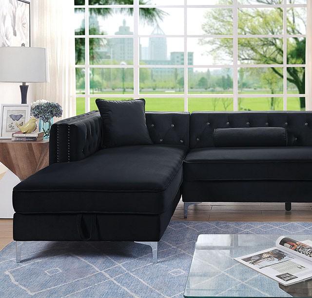 Amie | Sectional | Black