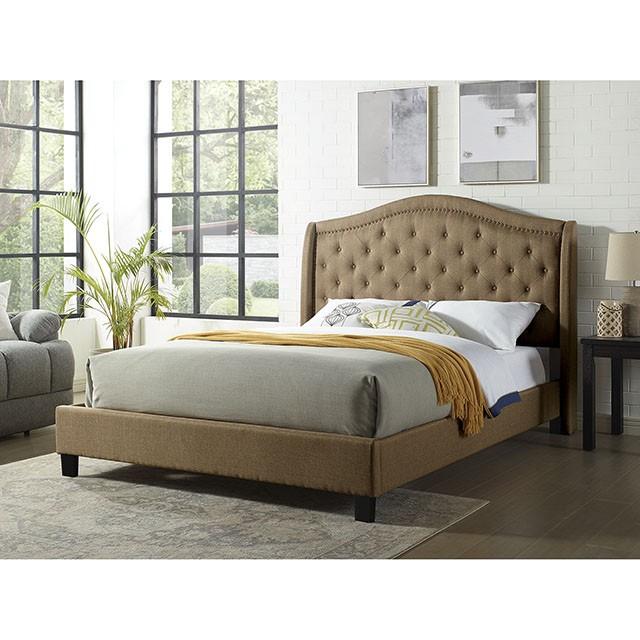 Carly | Eastern King Bed | Brown