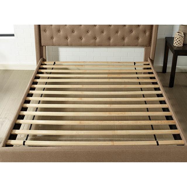 Carly | Eastern King Bed | Brown