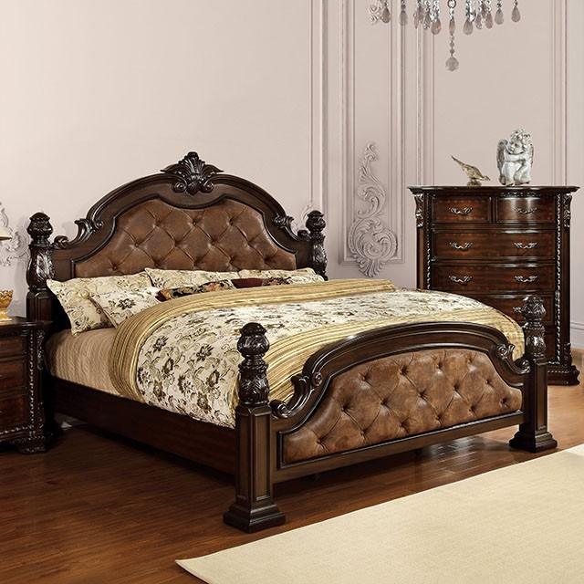 Monte Vista | Queen Bed | Oval Headboard w/ Floral Design