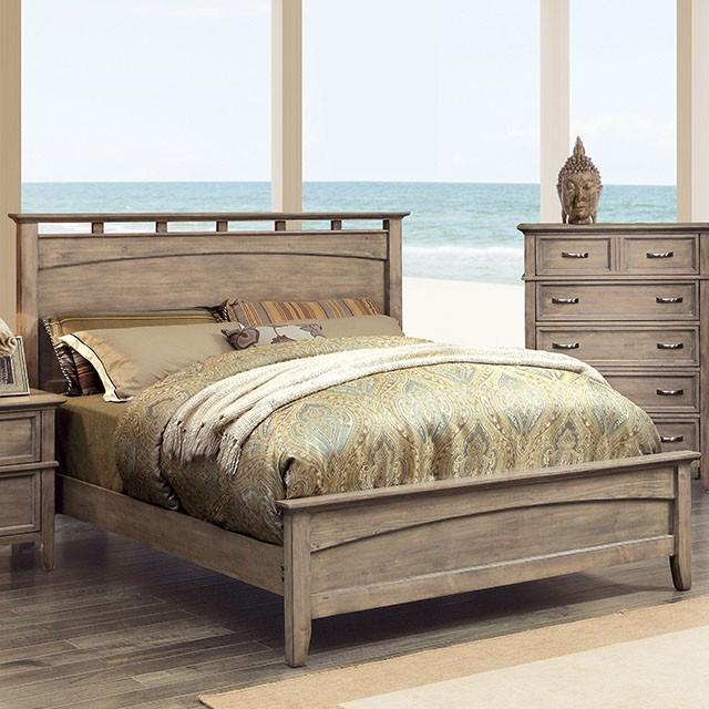 Loxley | Queen Bed | Weathered Oak