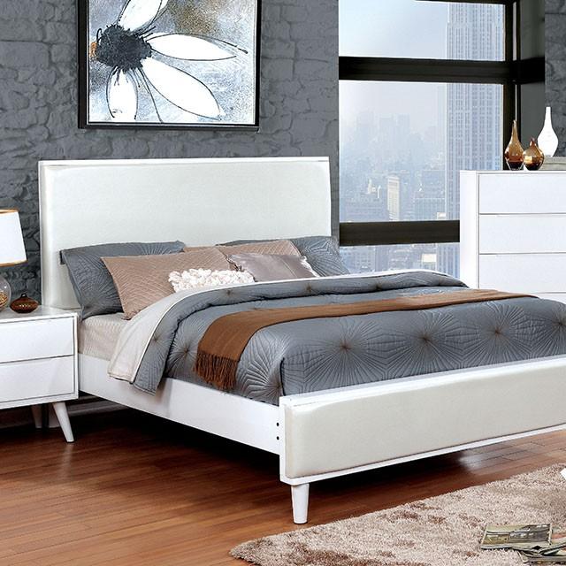 Lennart | Queen Bed | Round Tapered Legs