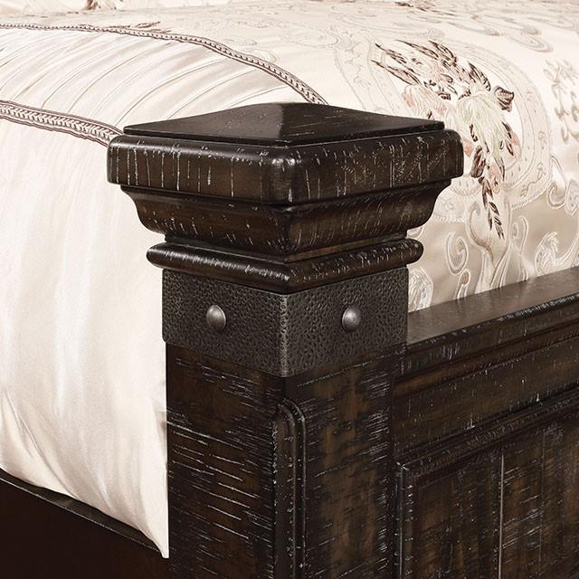 Genevieve | Queen Bed | Padded Fabric Head/Footboard