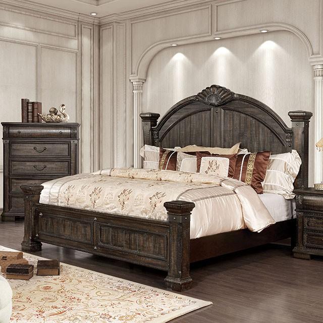 Genevieve | Queen Bed | Padded Fabric Head/Footboard