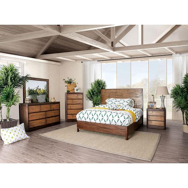 Covilha | California King Bed | Antique Brown