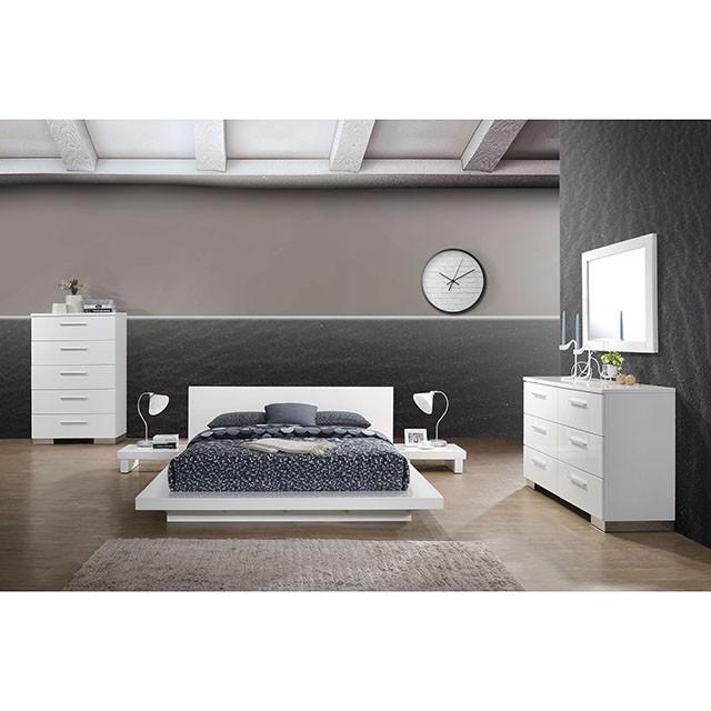 Christie | Eastern King Bed | White
