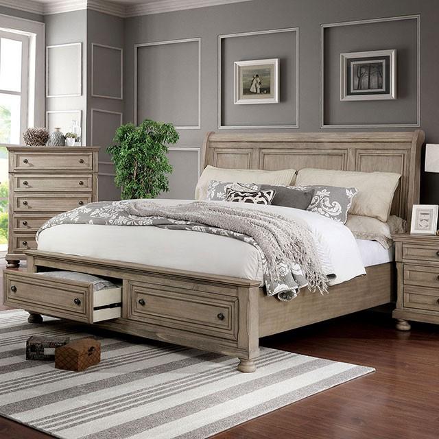 Wells | Eastern King Bed | Gray
