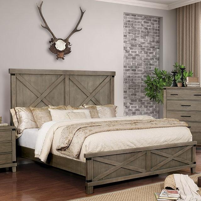Bianca | Eastern King Bed | Gray