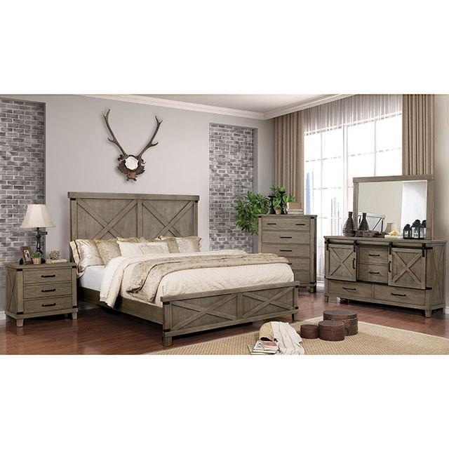 Bianca | Eastern King Bed | Gray