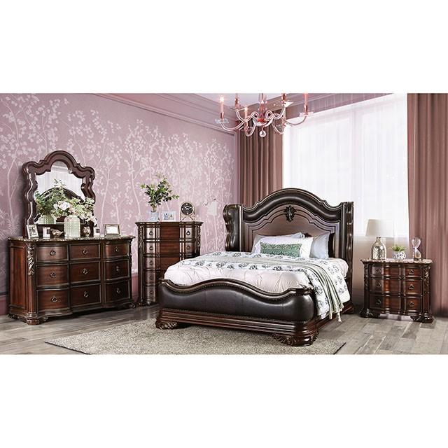 Arcturus | Eastern King Bed | Brown Cherry