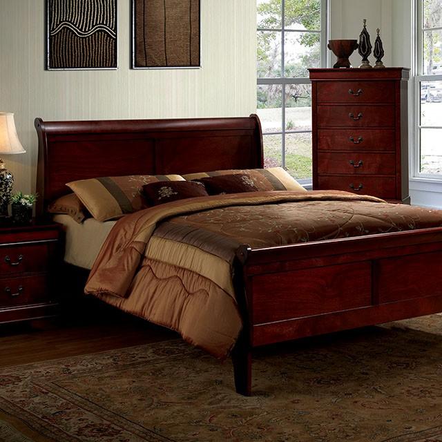 Louis Philippe | Eastern King Bed | Cherry